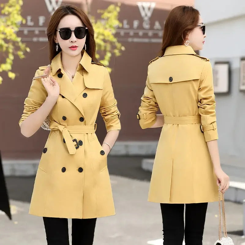 The Seoul Coat — Slimming V-Neck Windbreaker