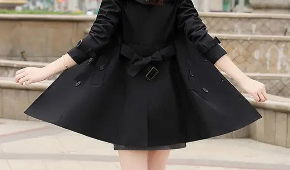 The Seoul Coat — Slimming V-Neck Windbreaker