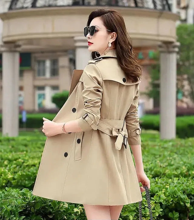 The Seoul Coat — Slimming V-Neck Windbreaker