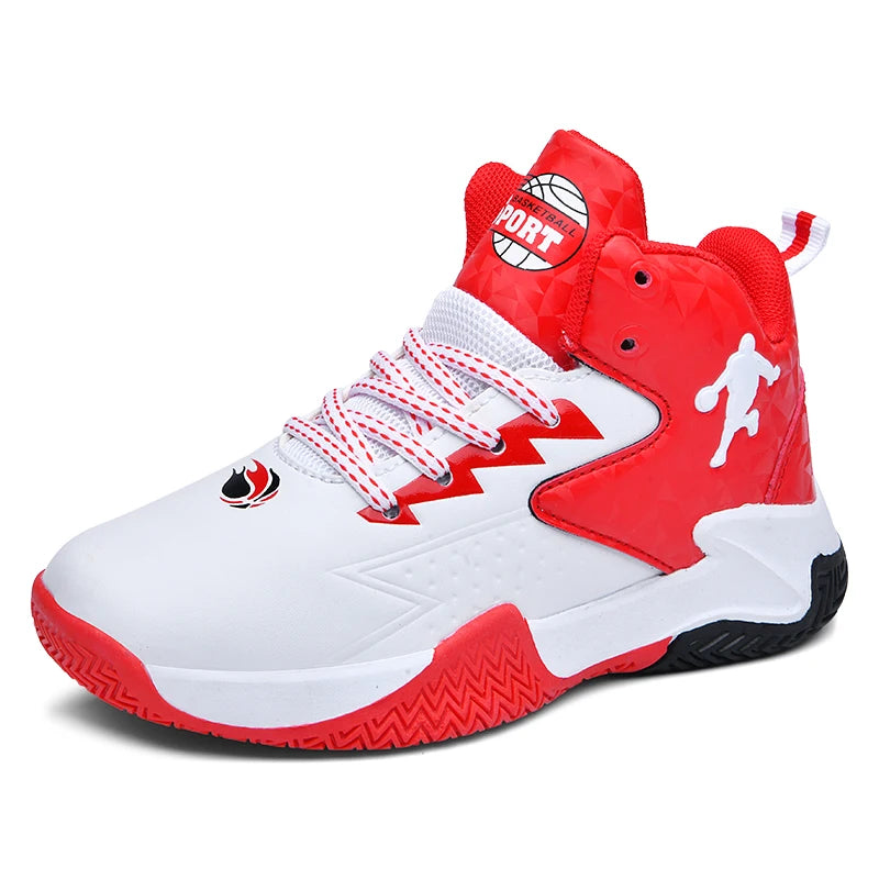 Kids' Pro Court Basketball Shoes — Non-Slip, Breathable & Built to Move