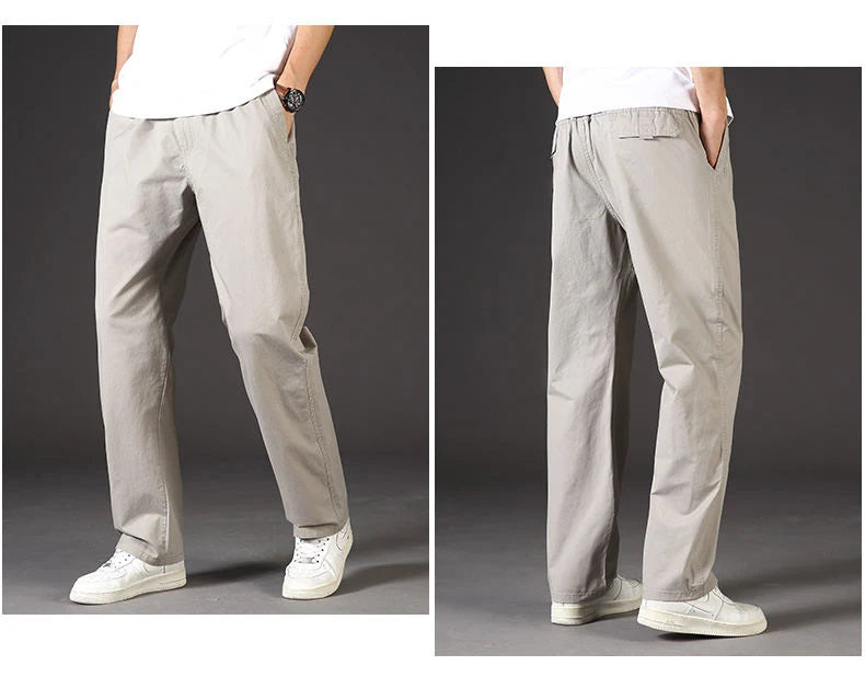 All-Season Men's Cargo Pants — Relaxed Fit, Extended Sizes