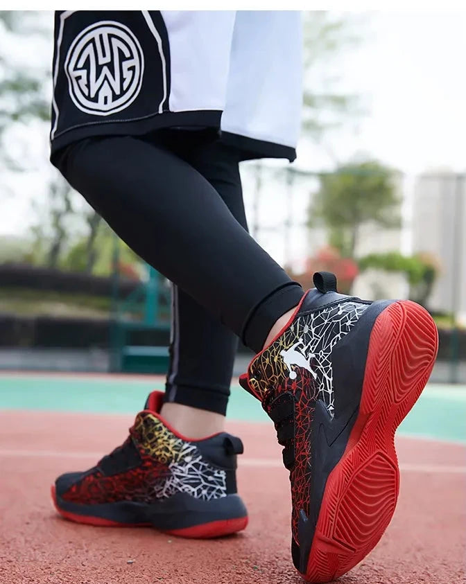 Kids' Pro Court Basketball Shoes — Non-Slip, Breathable & Built to Move