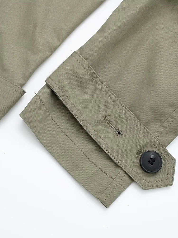 The Maison Trench — Belted Double-Breasted Long Coat