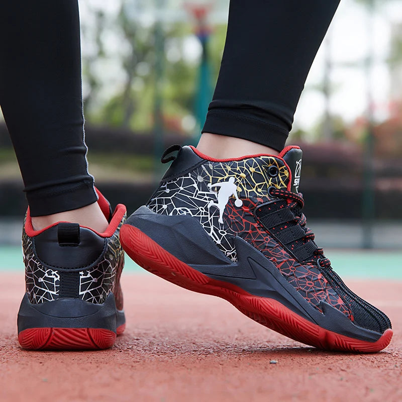 Kids' Pro Court Basketball Shoes — Non-Slip, Breathable & Built to Move