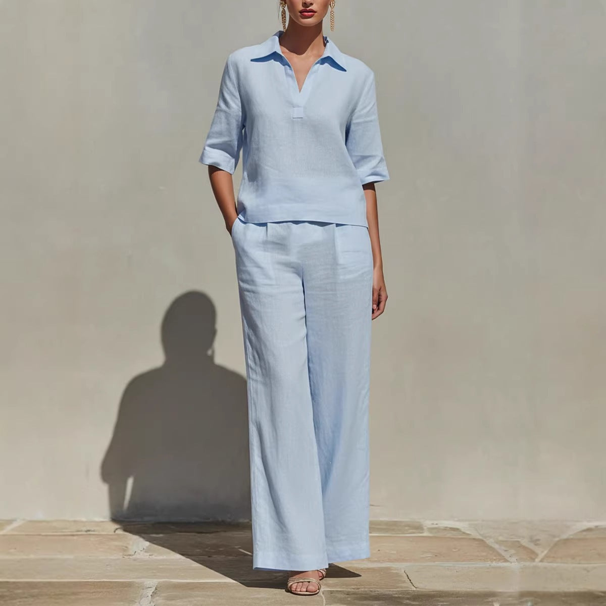 Lovicart Linen Two-Piece Set — Relaxed Chic, Effortlessly Yours