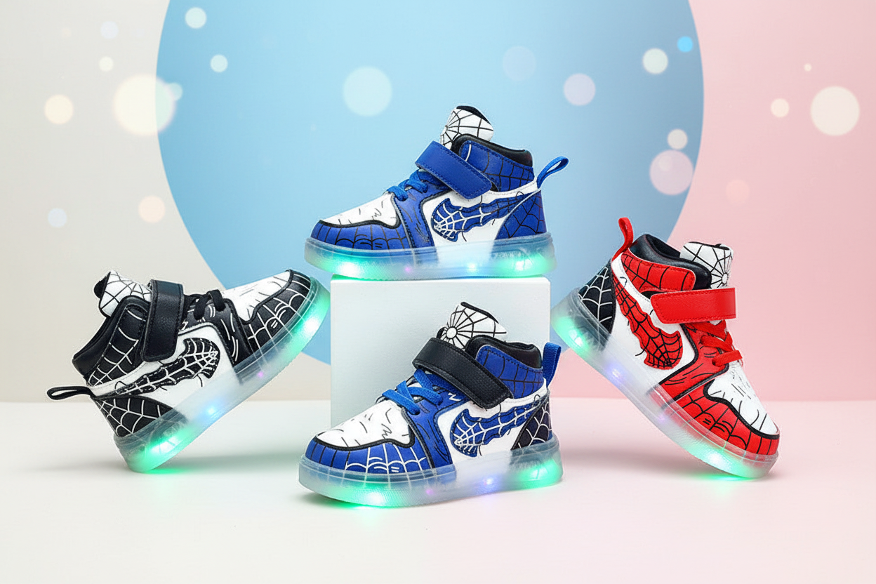 Kids' LED Cartoon Sneakers Hero