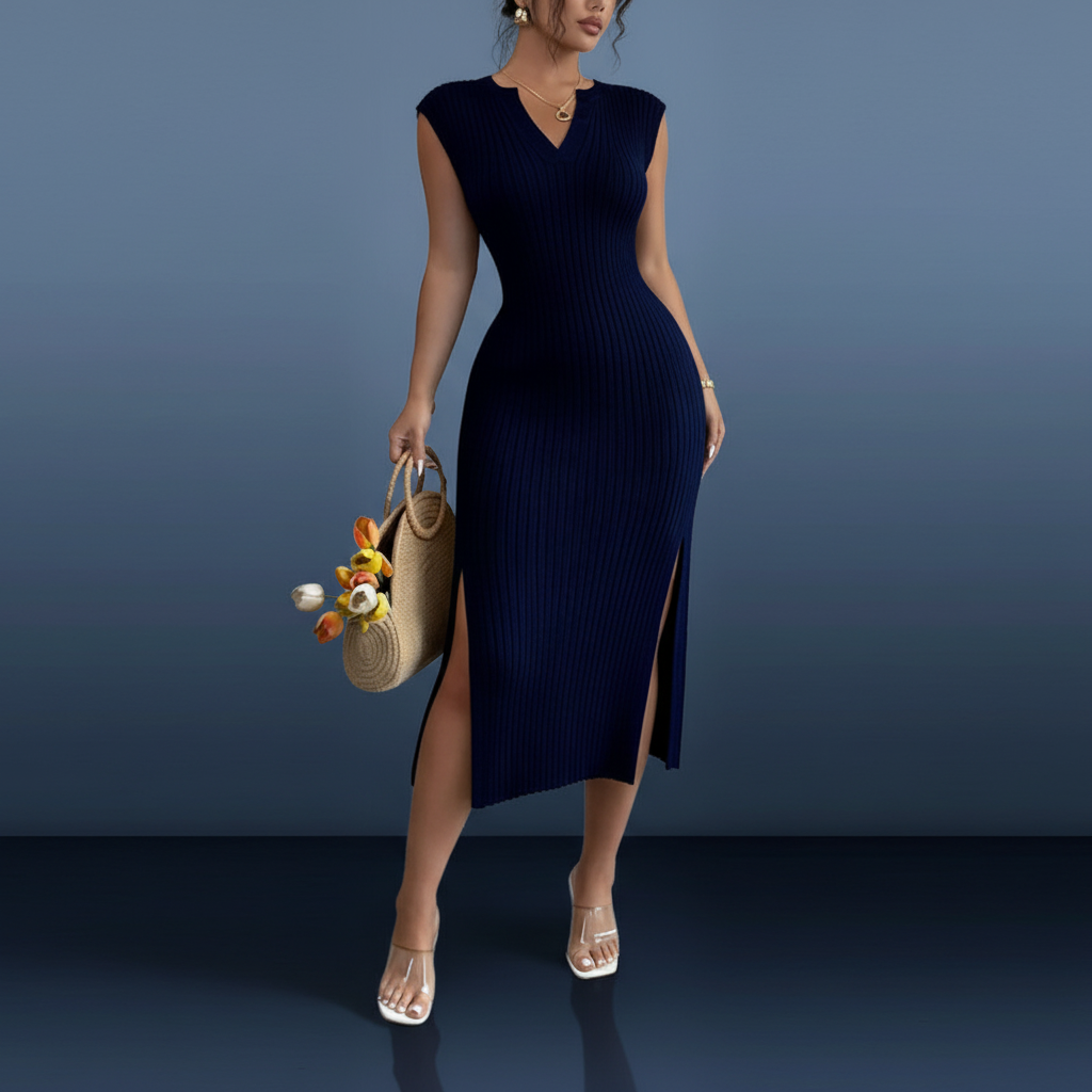 Knit Bodycon Maxi Dress — Hero Shot