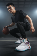 Men's High-Top Basketball Sneakers — Model Hero Shot